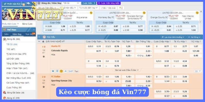 Người chơi theo dõi bảng kèo bóng đá tại Vin777