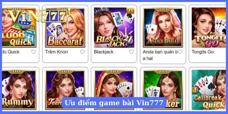 Lý do nên chơi game bài nhà cái Vin777