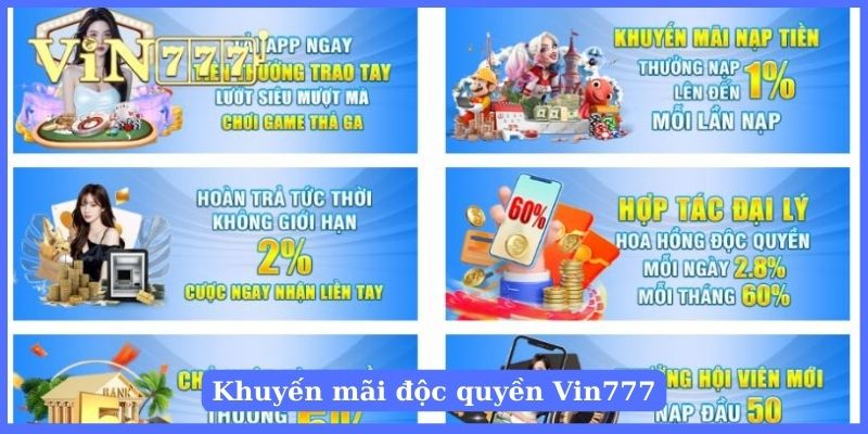 Khuyến mãi tại nhà cái Vin777