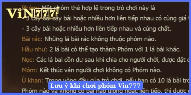 Những chú ý quan trọng khi chơi bài phỏm tá lả online