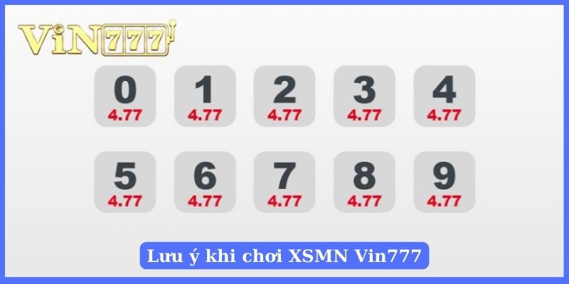 Một vài chú ý khi cho xổ số miền Nam trực tuyến